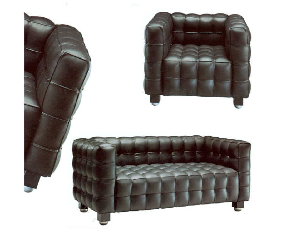 2 x Kubus Sessel + 1 x 2-er Sofa