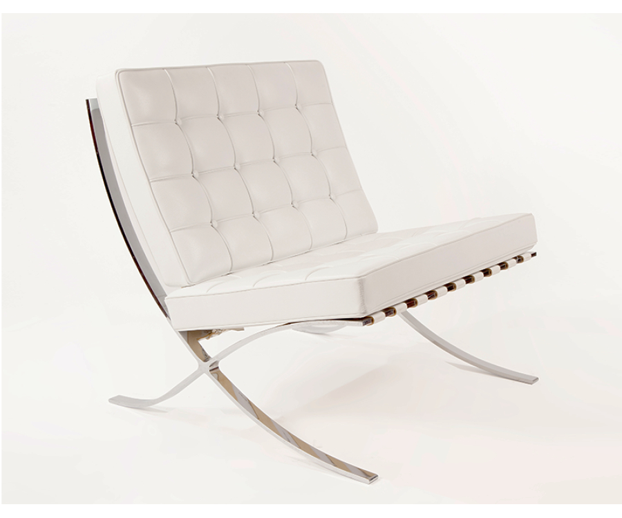 Kernleder-Streifen Barcelona Chair