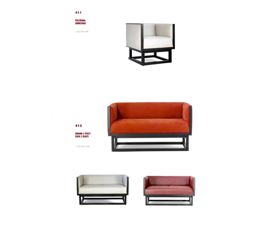 Cabinet Sofa 2-Sitzer