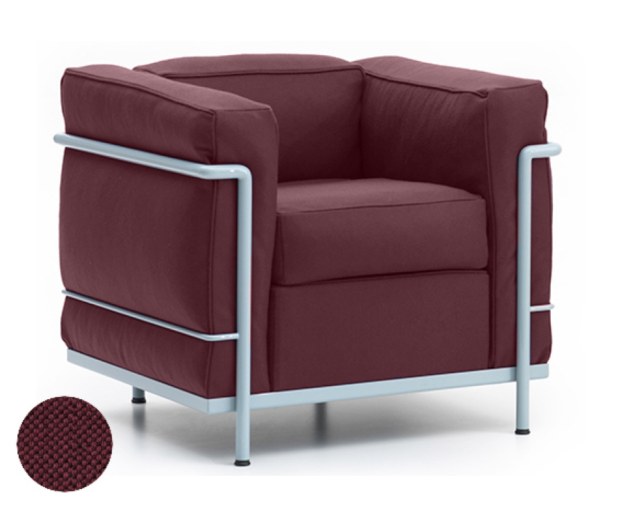 Le Corbusier LC2 Sessel, Cassina (7141), Leder-Sessel, Sessel