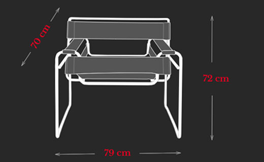 Wassily Chair Marcel Breuer Maße