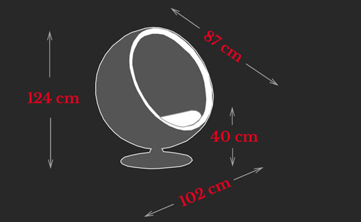 I I Eero Aarnio Ball Chair - 2,699 € - Made in Italy