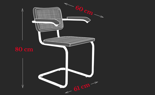 Cesca Chair Marcel Breuer Maße