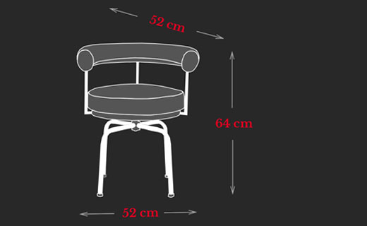 LC7 Chair Le Corbusier Ma&szlig;e