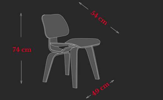 Plywood Chair Eames Maße