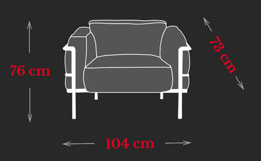 Grand Confort Sessel Le Corbusier Dimensions