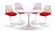 Tulip Tisch und 4 Tulip Stühle - Eero Saarinen