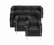 LC2X - 2 x Armchair DS/21 + 1 x 3-er Sofa DS/23 