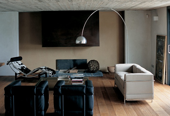 Le Corbusier LC2 Armchair and LC4 Lounger