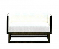 Cabinet Sofa 2-Sitzer